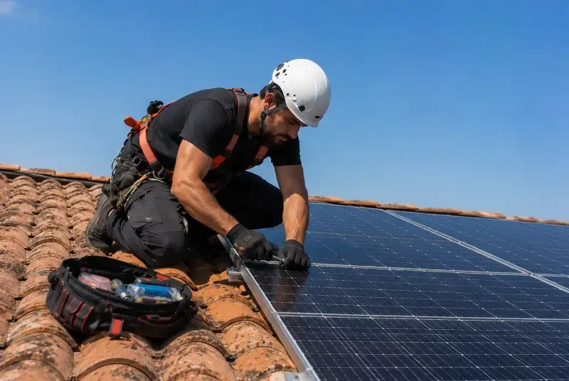 Maintenance et monitoring de panneaux solaires à Longué-Jumelles
