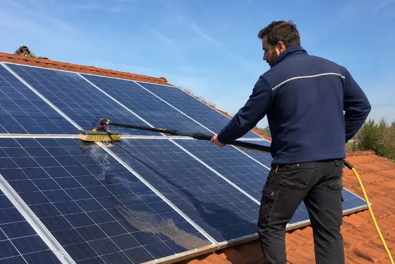Nettoyage et entretien de panneaux solaires à Longué-Jumelles